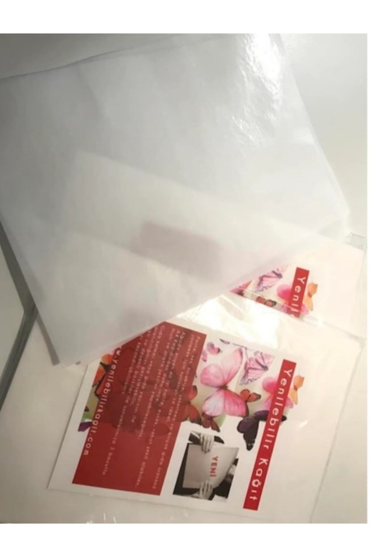 SEVVOM Boutique Yenilebilir Pasta Baskı Kağıdı 10 Lu Paket Düz Beyaz Yanan Pasta Kağıdı