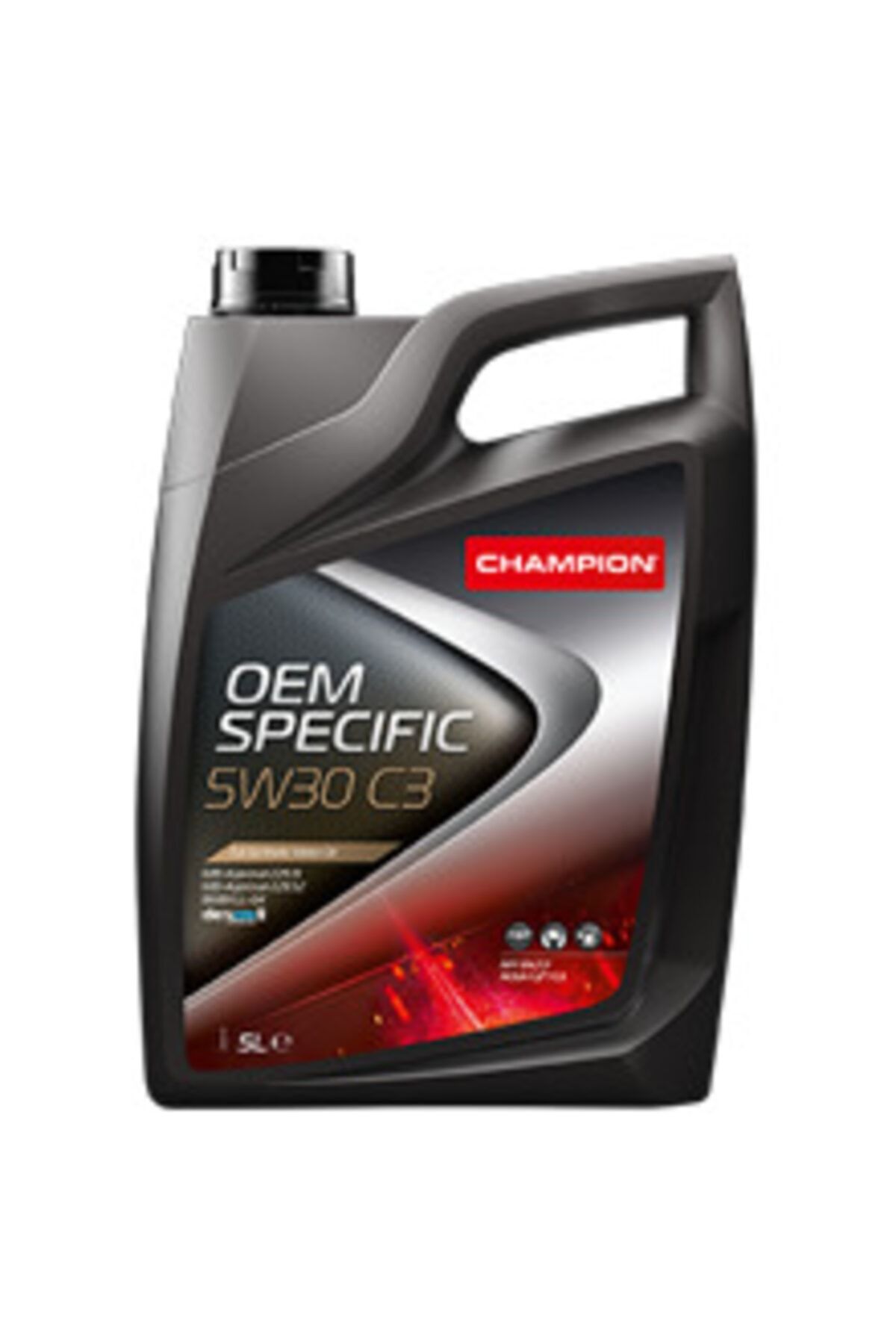 Champion Champıon Oem Specıfıc 5w30 C3 5 Litre Full Sentetik Yeni Nesil Motor Yağı Ürün Kodu: 65607