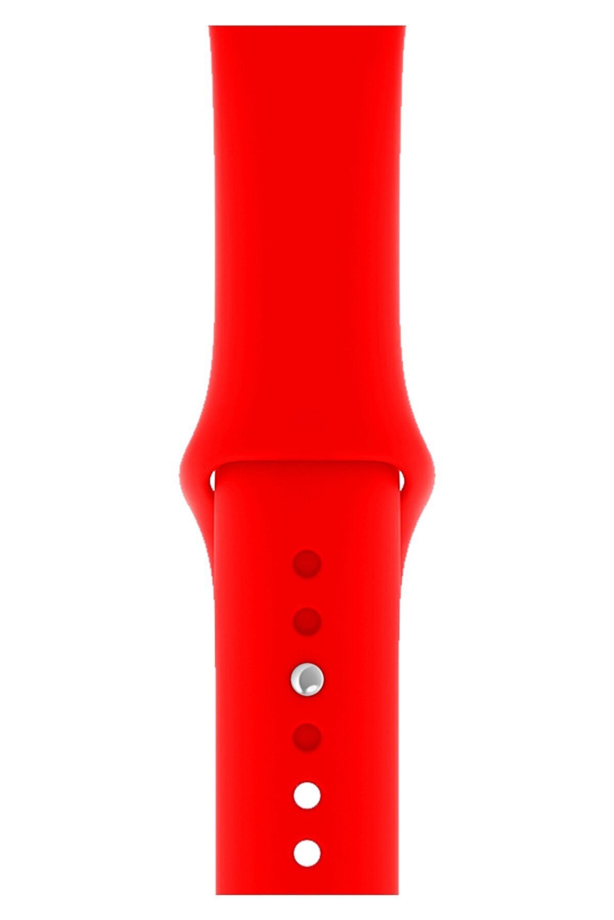 Fibaks Apple Watch 2 3 4 5 6 7 Se Nike 42 44 45mm A+ Kalite Kordon Kayış Bileklik Klasik Kaliteli Silikon