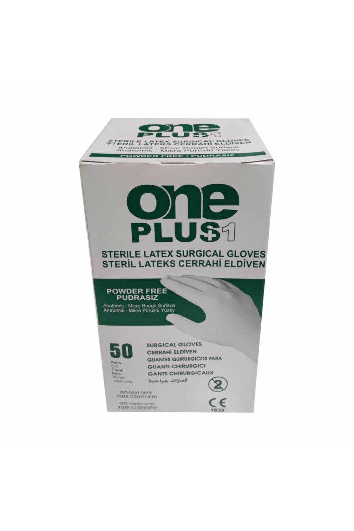 Oneplus Steril Cerrahi Eldiven Pudrasız - 50 Çift ( 1 Kutu) No : 7