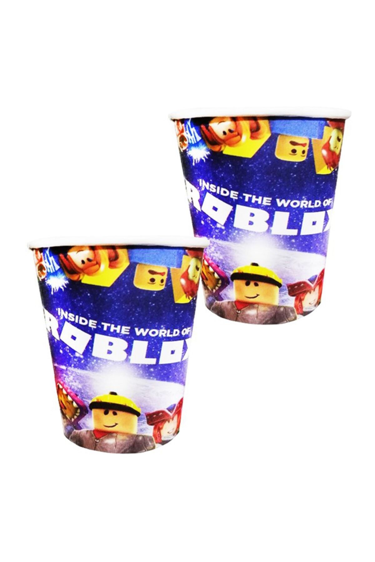 16 Kişilik Yazı Ve Flamalı Roblox Doğum Günü Parti Malzemeleri Süsleri Seti_3