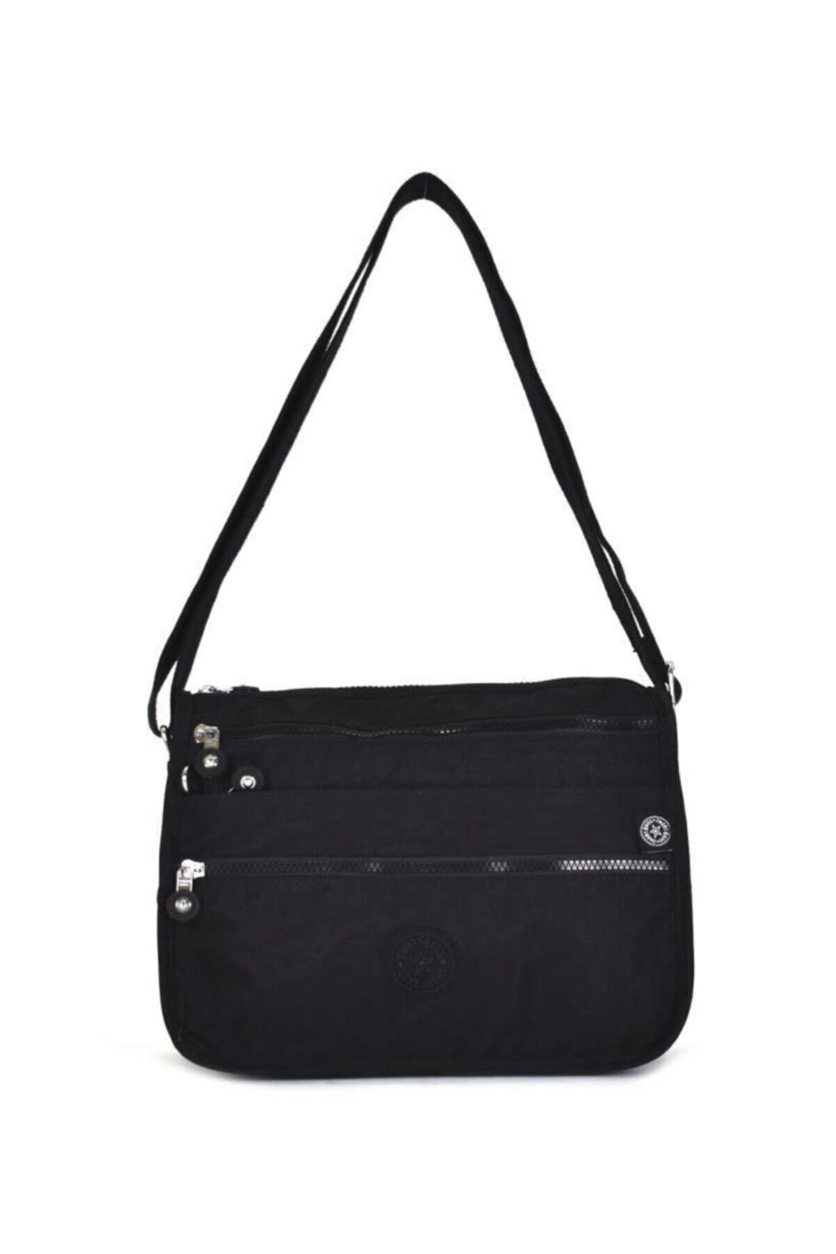 Smart Bags Smb1128 Siyah-0001 Kadın Krinkıl Kumaş Çapraz Çanta