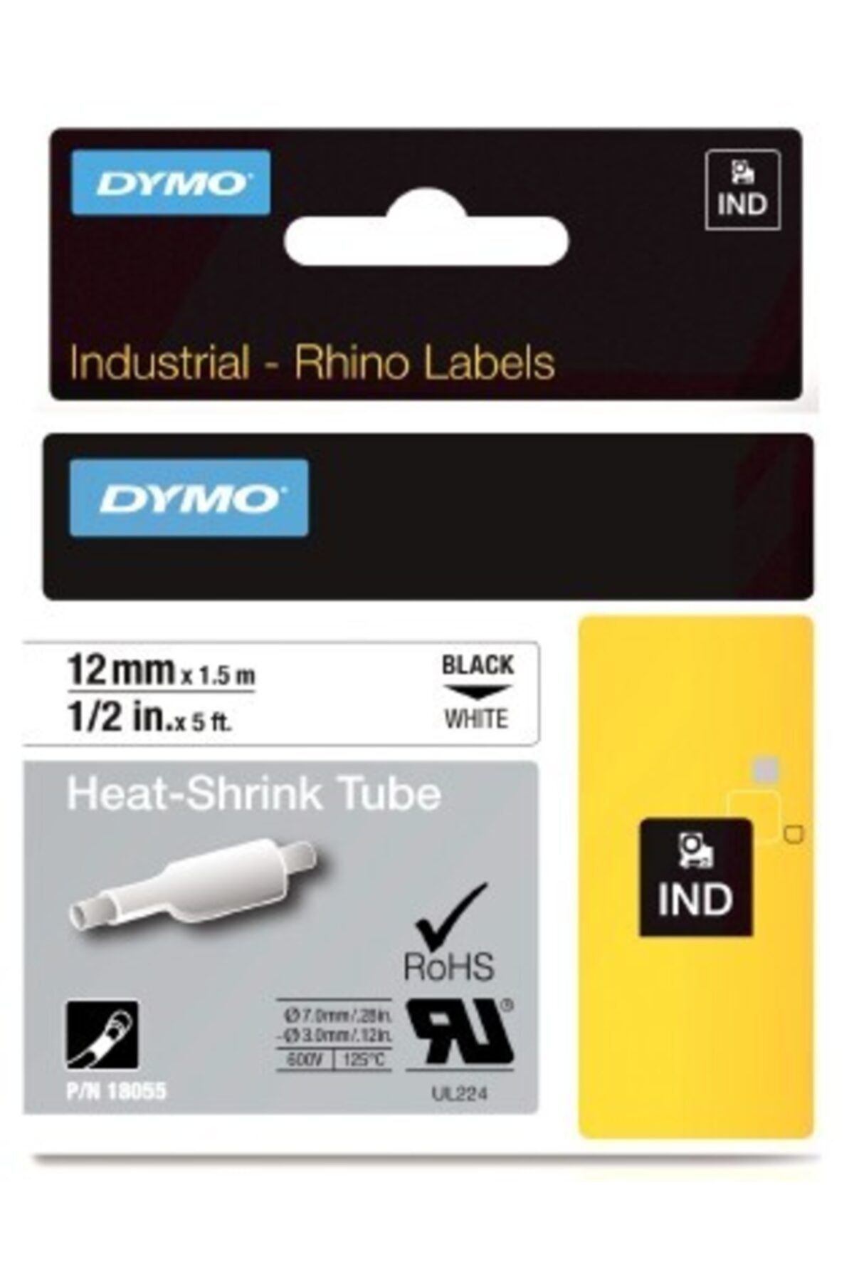 Dymo HPZR Dymo 0720170 M11 Alüminyum Yapışkanlı 12mmx7,65 Mt Etiket