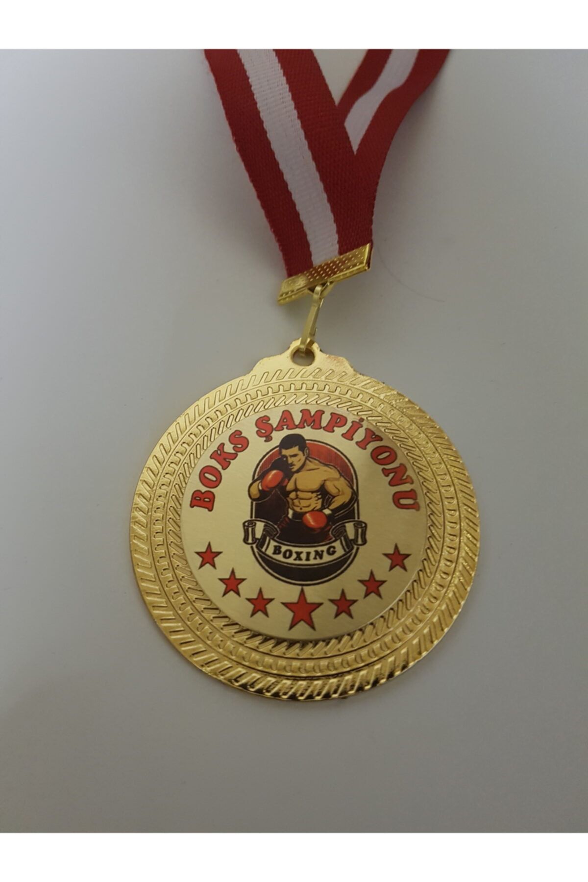 Madalya -madalyon Boks Sı 1 Adet Metal Üzeri Baskılı