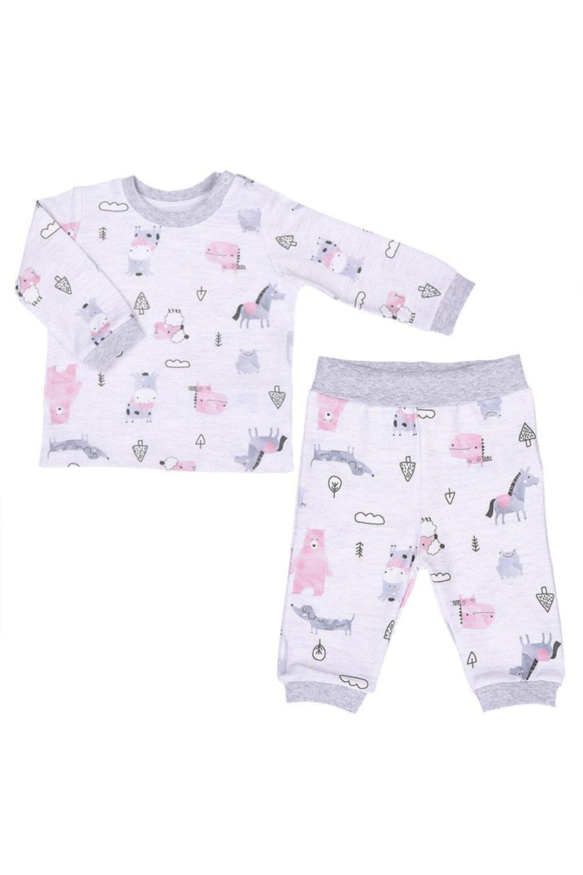 kitikate Kız Baby Organik Active Sheep Pijama Takımı 72884