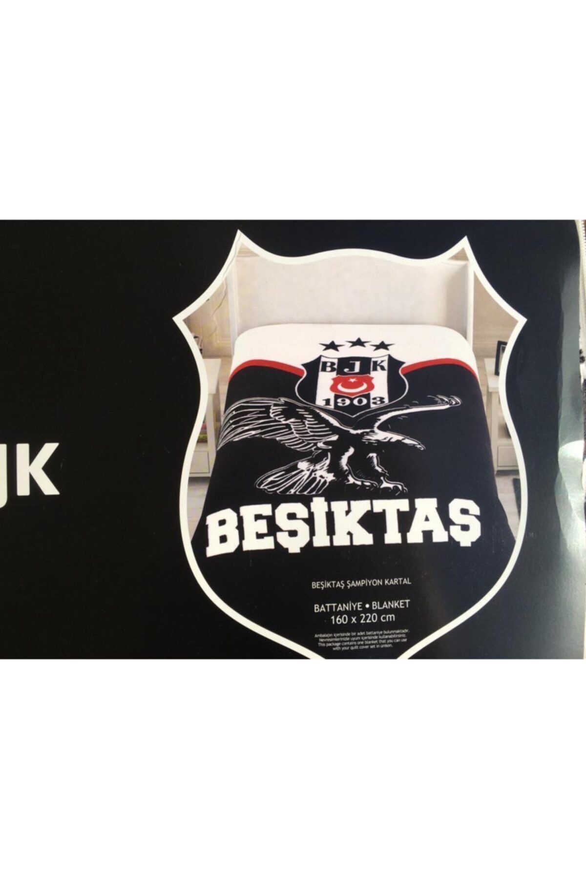 Buta Home Beşiktaş Logolu Tek Kişilik Battaniye
