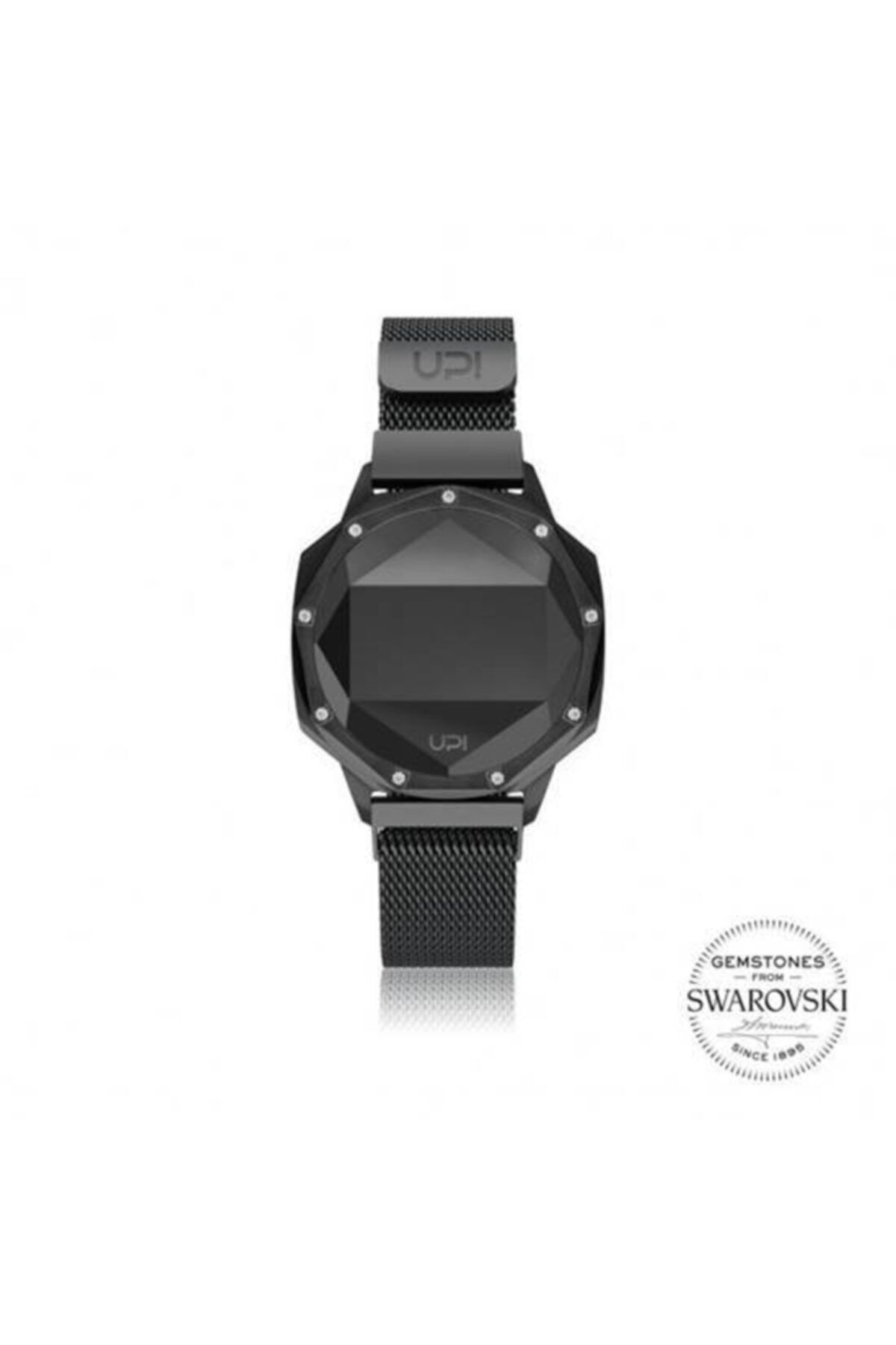 Upwatch Upwatch Iconıc Swarovskı® Black Loop Band Unisex Kol Saati