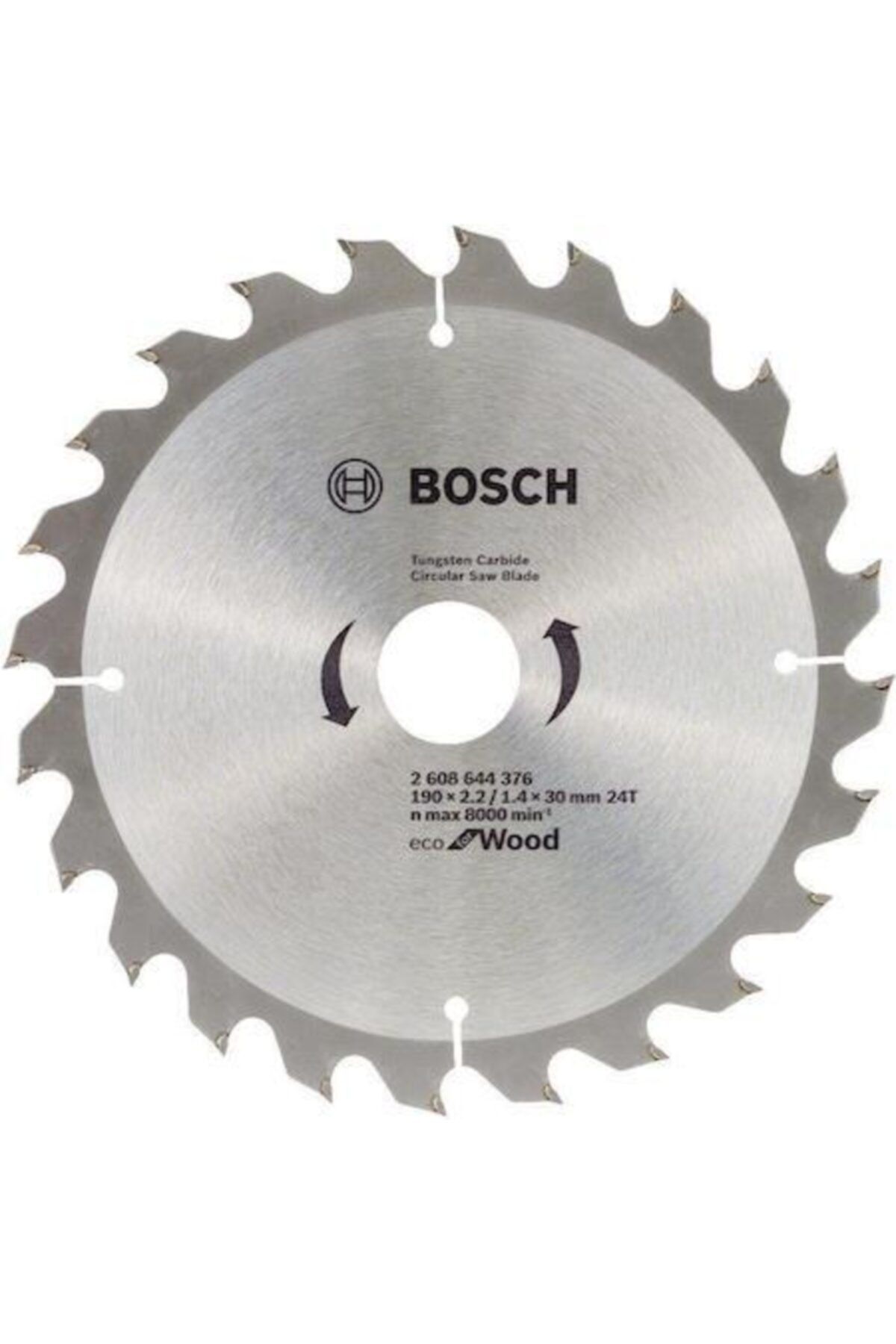 Bosch Eco For Wood Ahşap Daire Testere 190x2.2/1.4x30mm 24 Diş