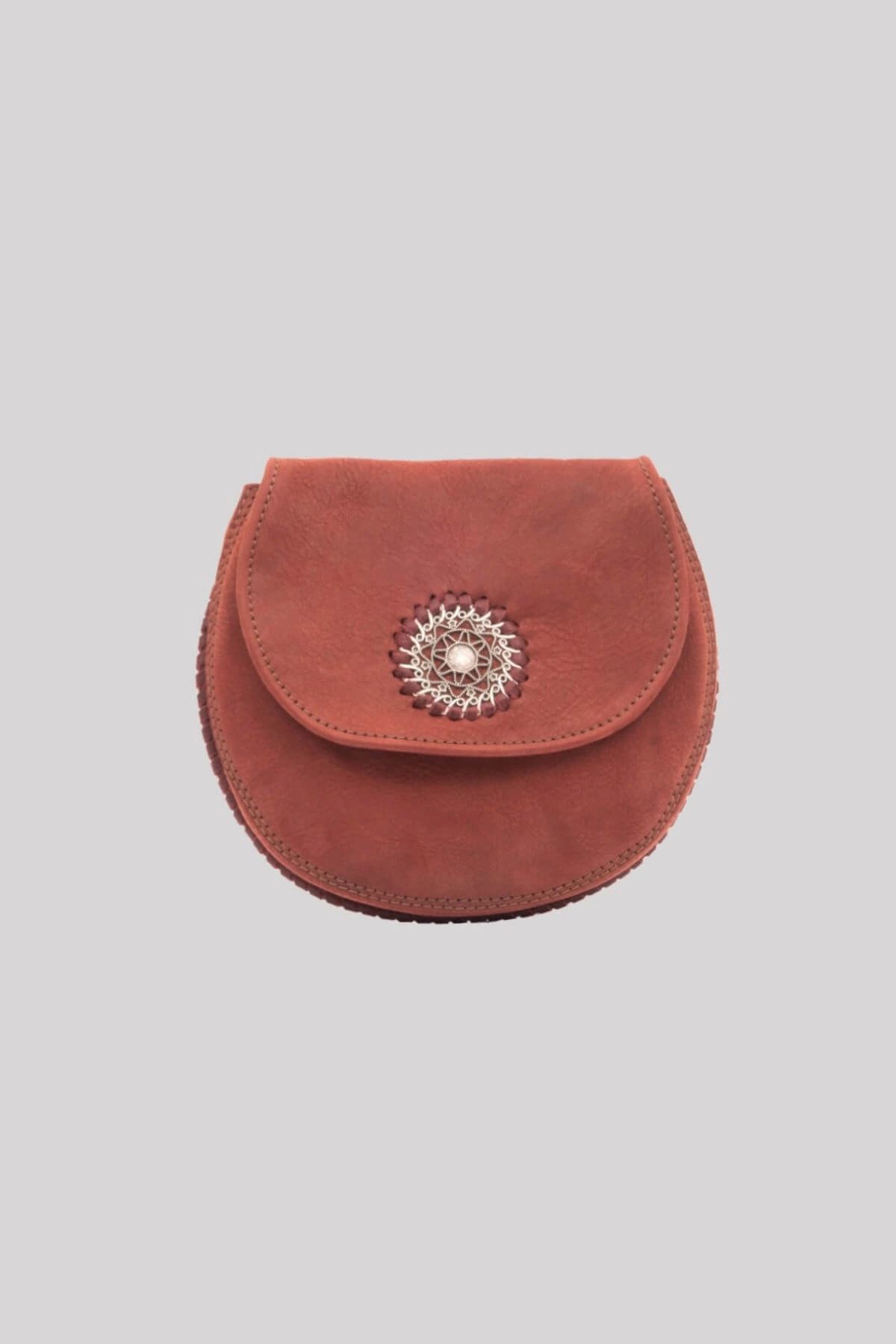 Galata Leather El Yapımı Kadın Deri Postacı Çantası - Madrıd - Bordo | M