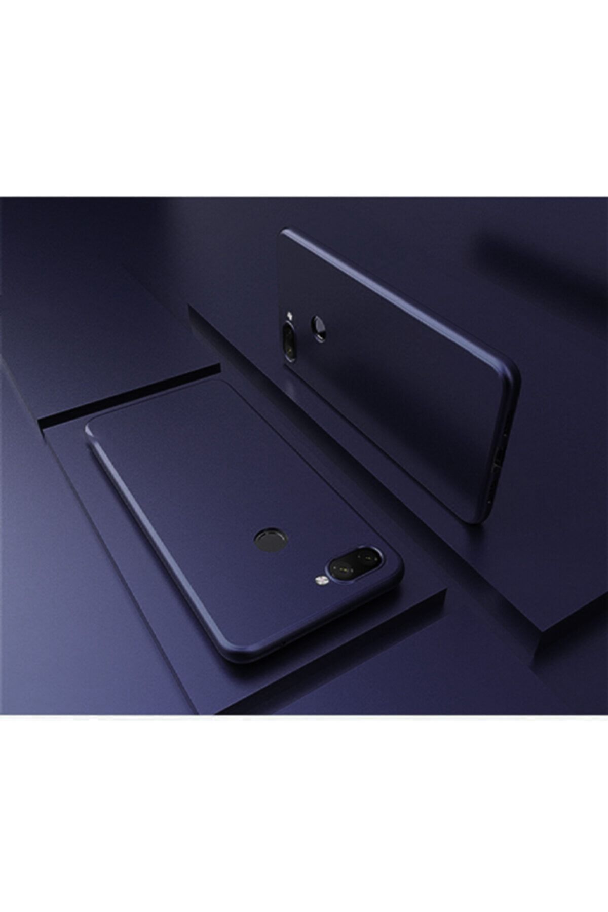 Molly Xiaomi Mi 8 Lite Uyumlu Lacivert Mat Silikon Kılıf