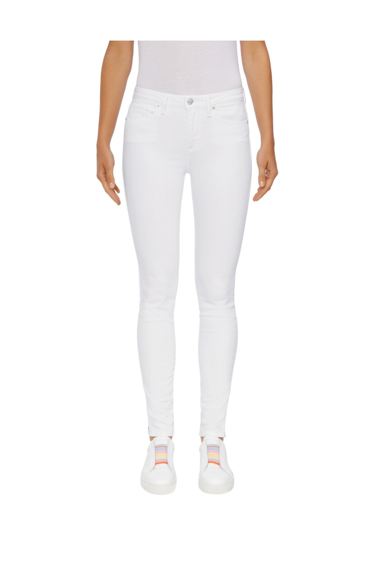 Tommy Hilfiger Kadın Beyaz Jeans Como Skınny Rw A Clr WW0WW24490
