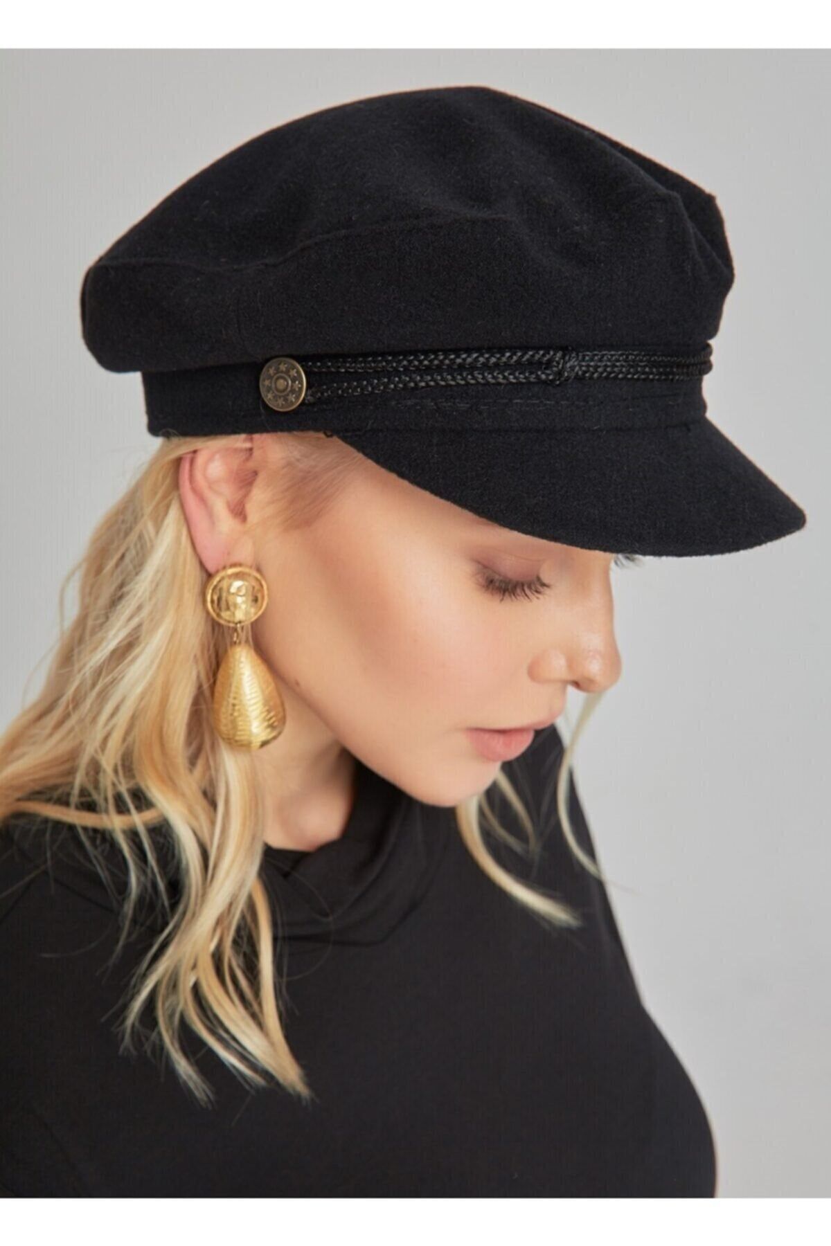 Goldmine Kadın Kasket Şapka Siyah