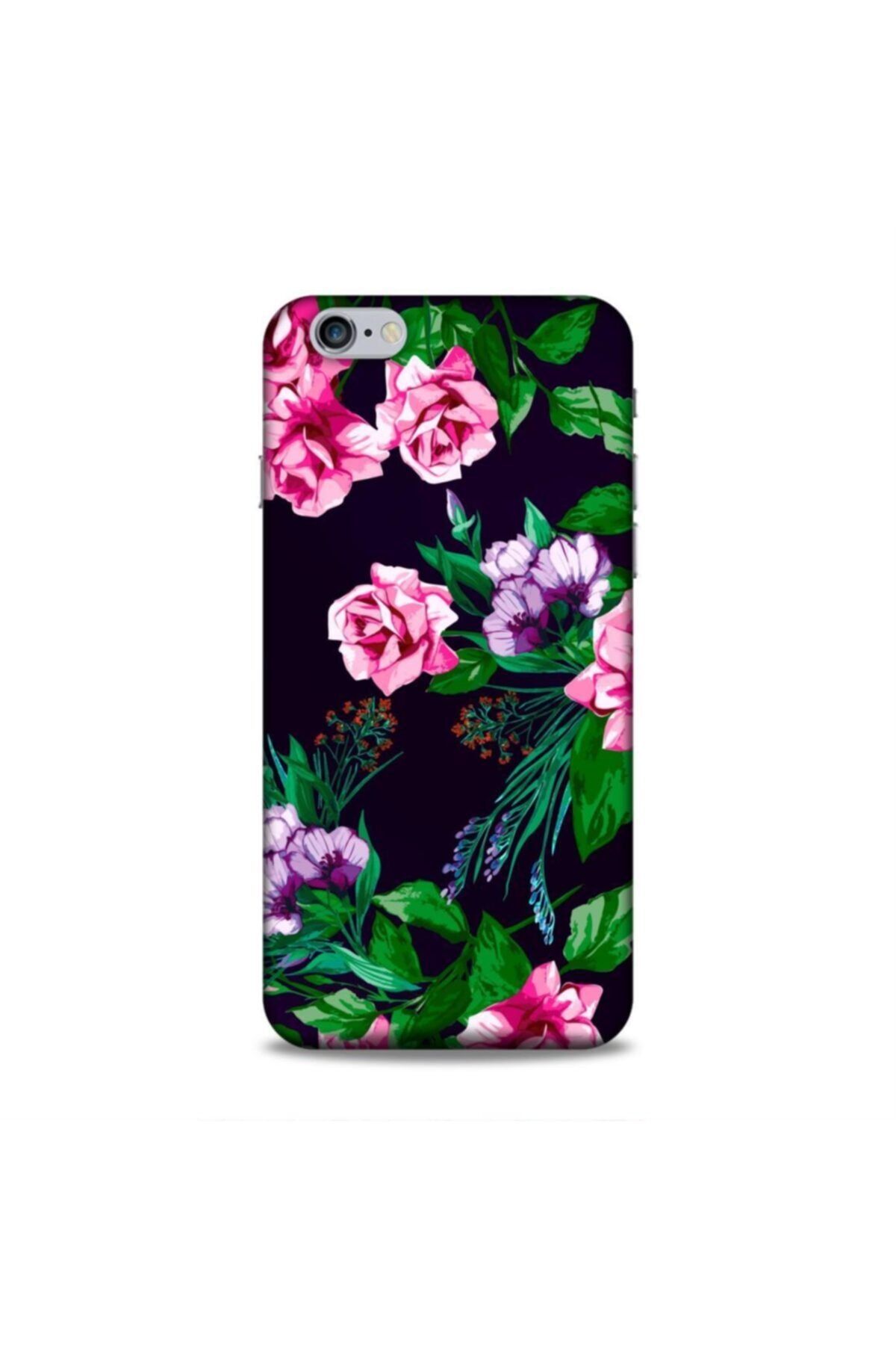 Pickcase Apple Iphone 6s Kılıf Desenli Arka Kapak Pembe Çiçekler