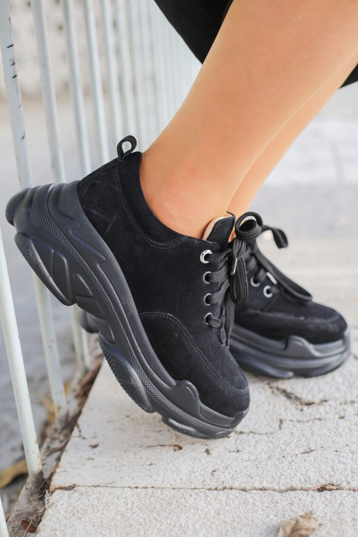 Inuovo Kadın Siyah Sneaker Delta