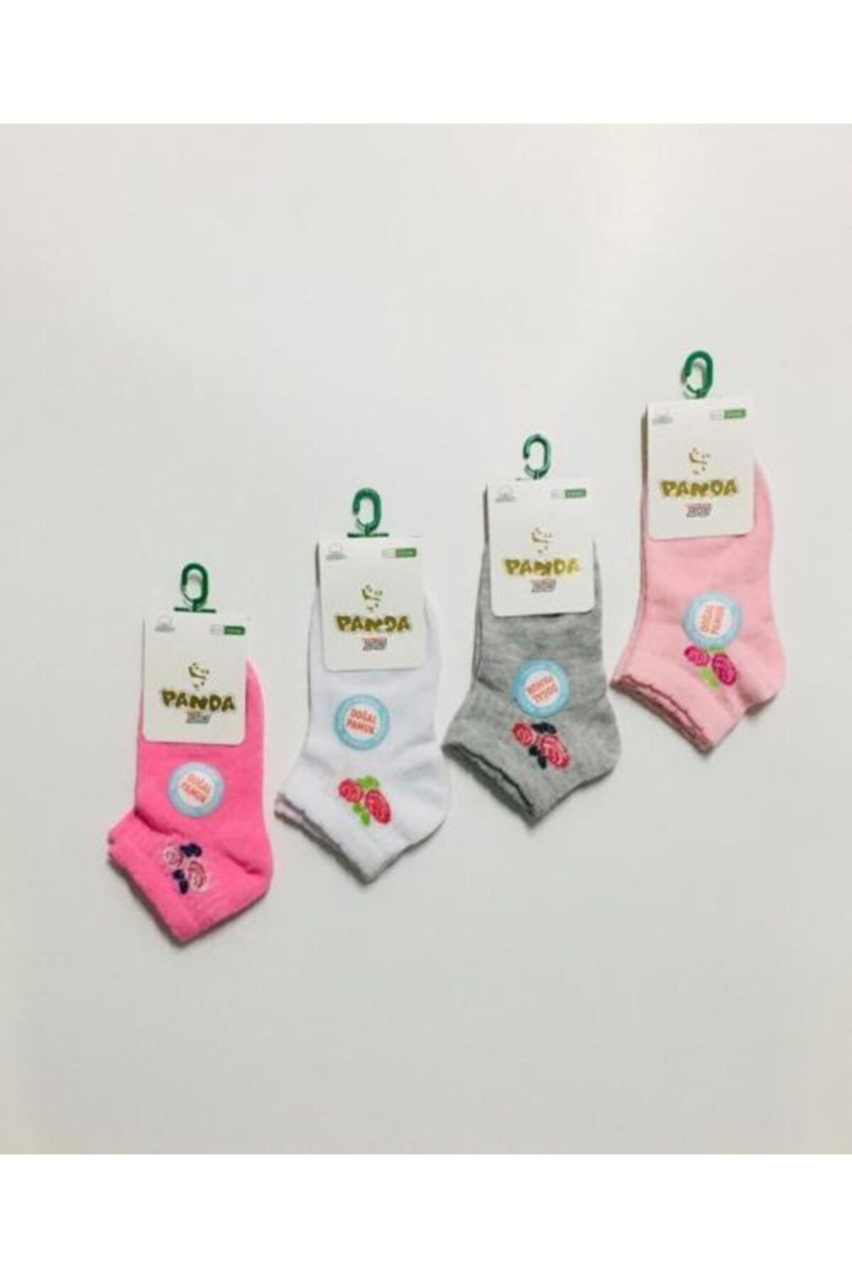 Panda 12 adet Kız Çocuk Ekonomik Paket Pamuklu Patik Çorabı