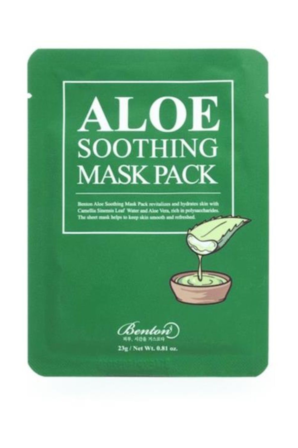 Benton Aloe Soothing Mask Pack - Aloe Yatıştırıcı Kağıt Maske