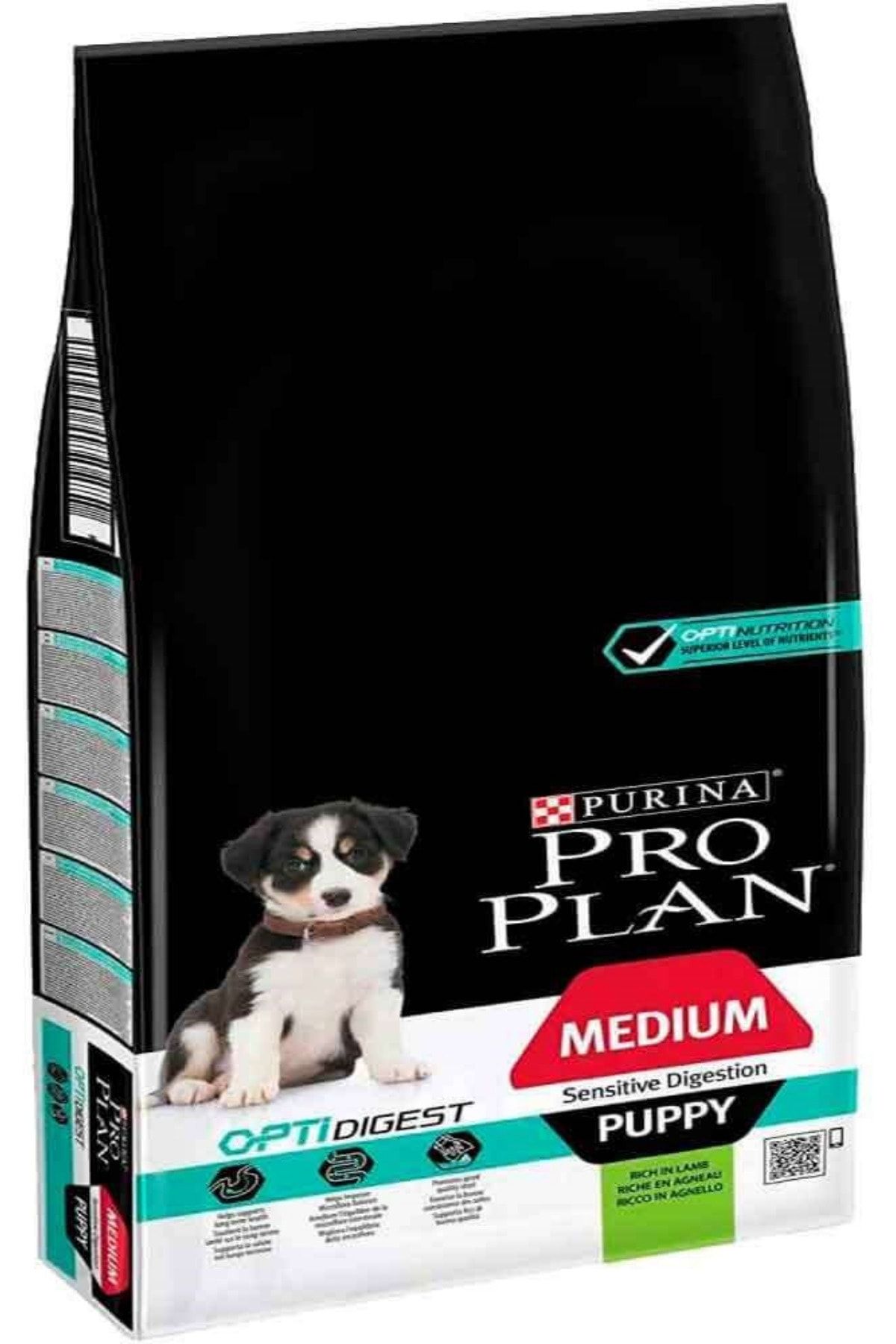 Pro Plan Medium Puppy Sensitive Digestion Kuzulu Yavru Köpek Maması 12 Kg