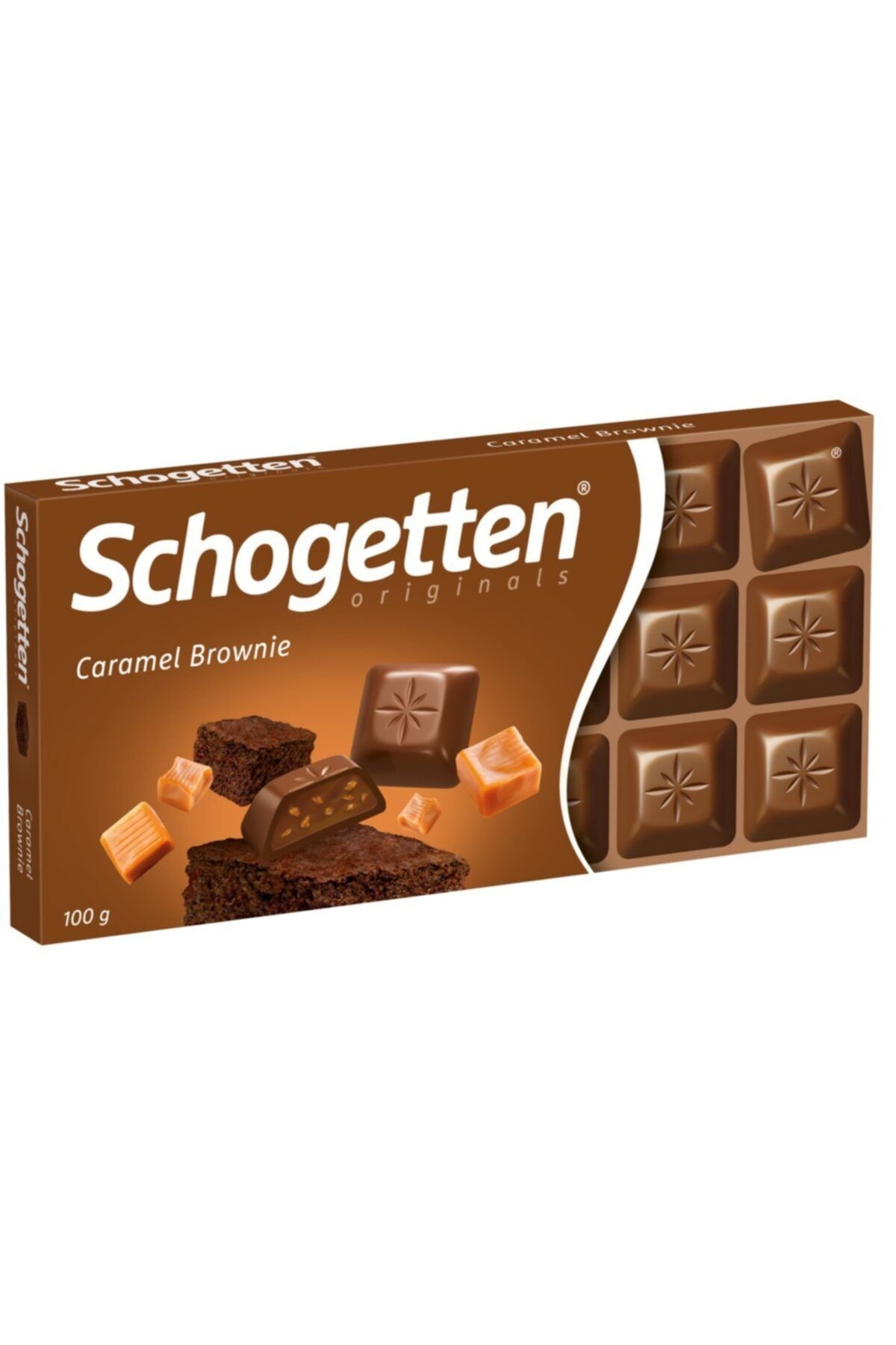 Schogetten Chocolate Caramel Brownie Karamel Browni Çikolata 100gr