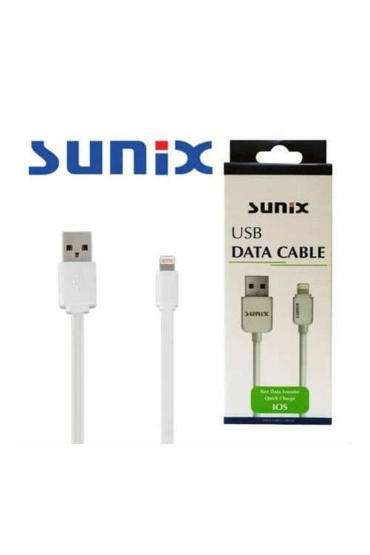 Sunix Lightning Şarj Data Kablosu Iphone Apple 1metre Ios Şarj Kablosu