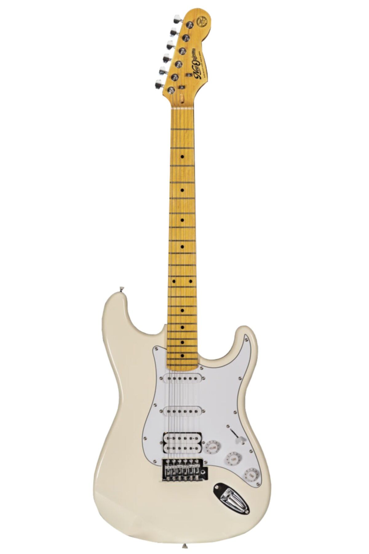 new orleans Nhs9720 Stratocaster Hss Vintage White (BEYAZ) Elektro Gitar ( Askı Pena Kılıf )