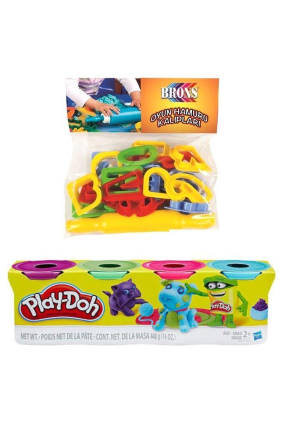 Play Doh Oyun Hamuru Pastel Renkler Ve Harfler Hamur Kalıp Seti