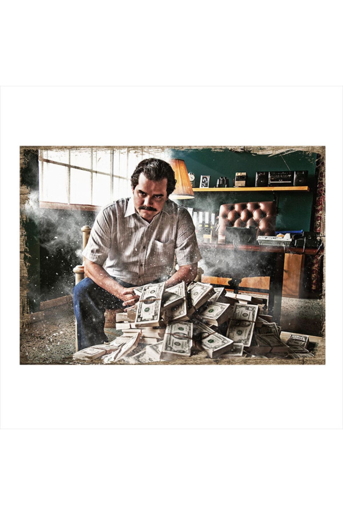 Tablomega Ahşap Tablo Pablo Escobar - Narcos 25cm X 35cm