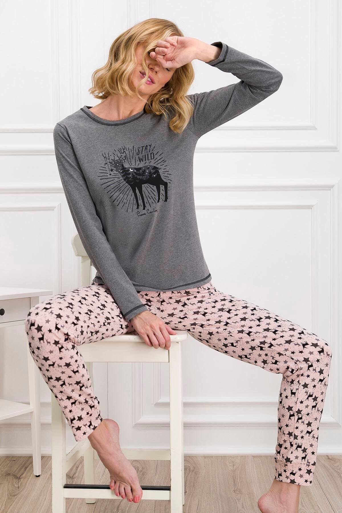 Pierre Cardin Kadın Gri Pijama Takımı