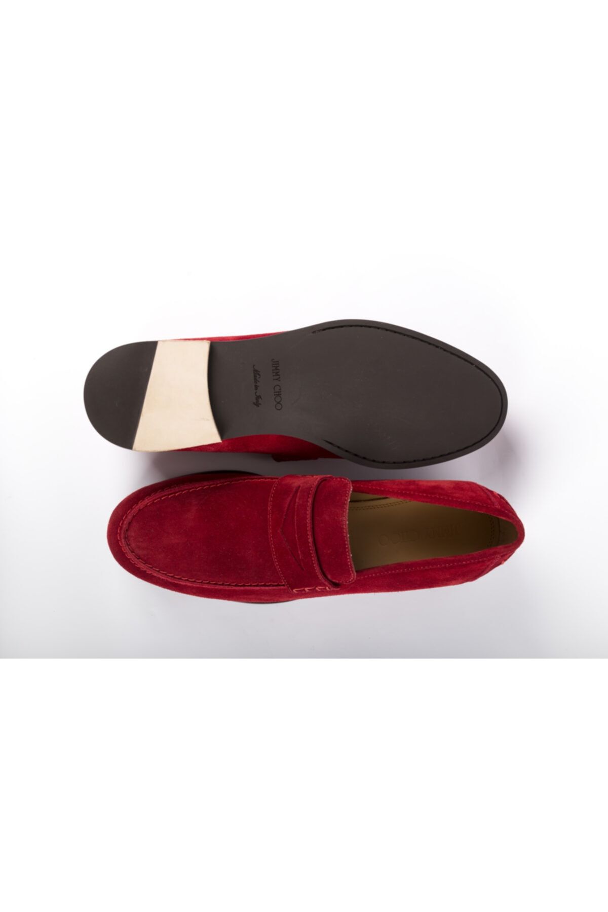 Jimmy Choo Erkek Kırmızı Loafer Ayakkabı