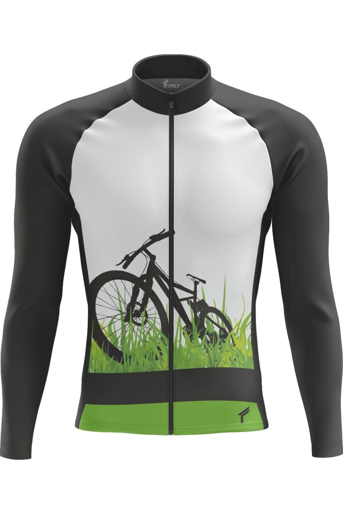Freysport Unisex Siyah Grass Kışlık Bisiklet Forması