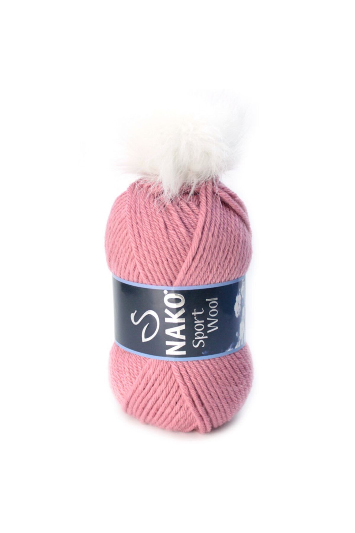 Nako Pembe Sport Wool Ponpon Örgü İpi 02276