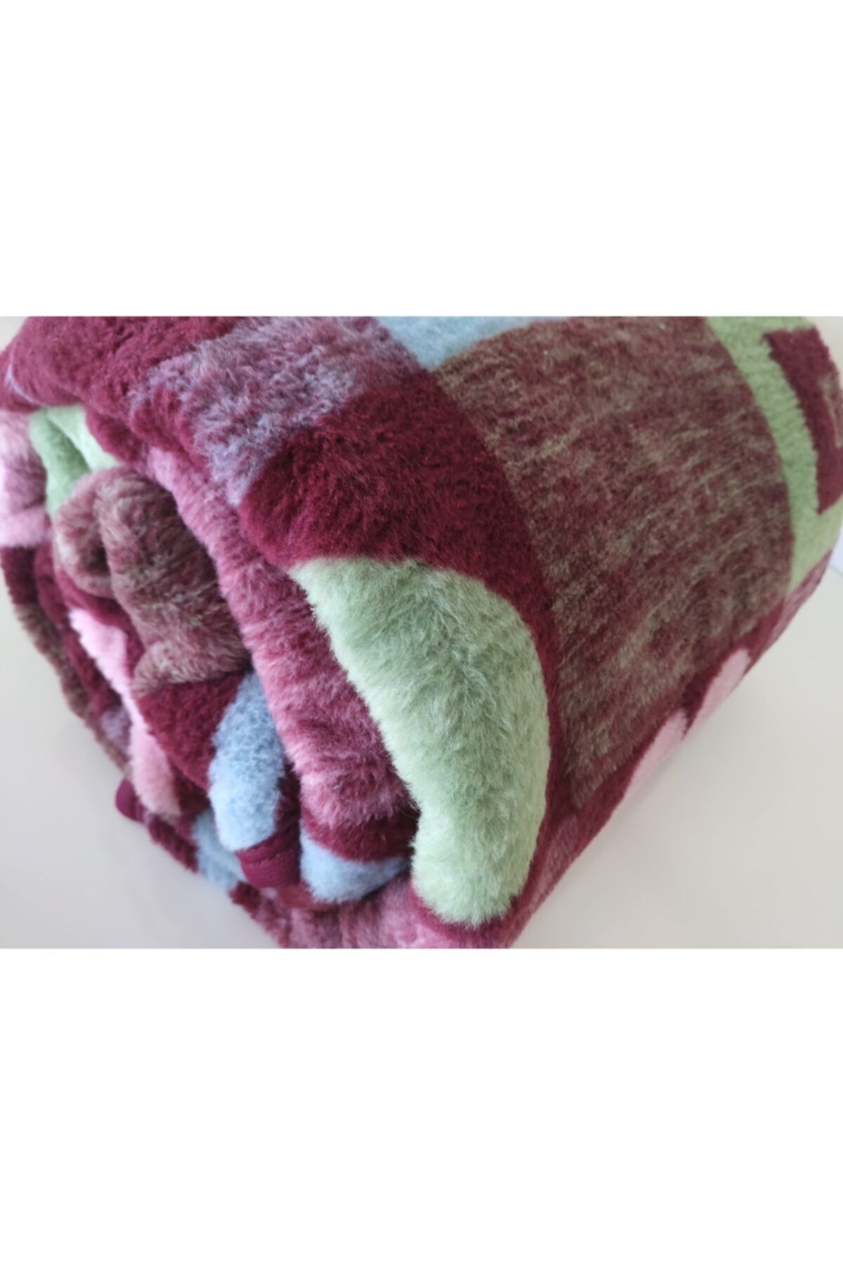 Başaran tekstil Sitil Çift Kişilik Dinamik Koyu Desen Lüks Peluş Battaniye