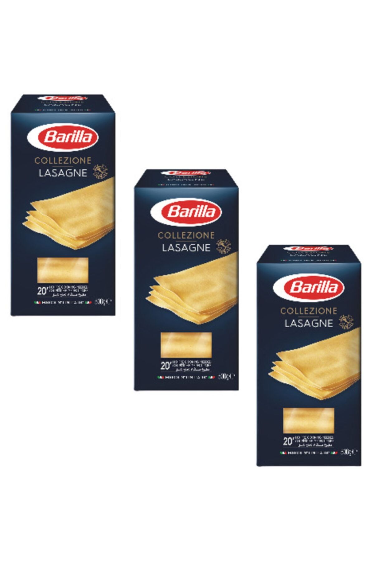 Barilla Lazanya / Lasagne Sade Makarna 500 Gr. X 3 Adet (özel Koleksiyon)