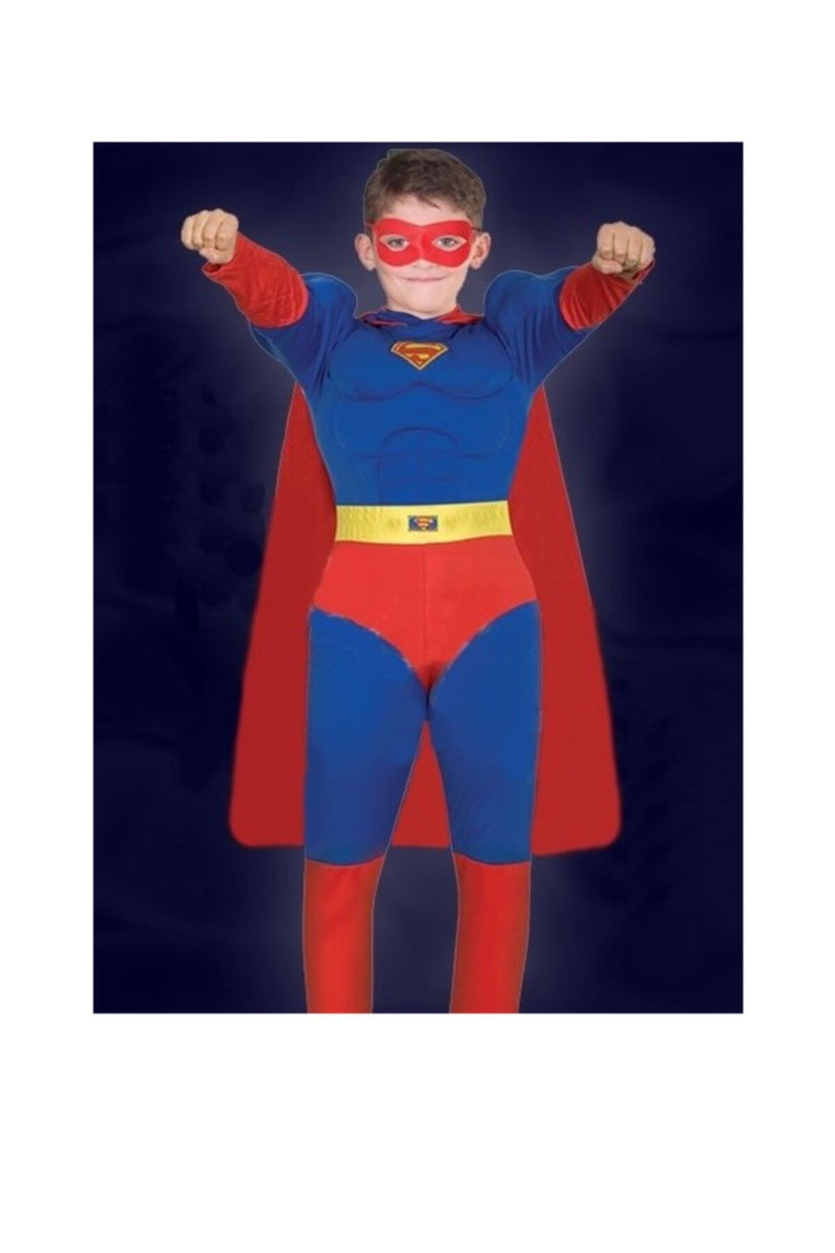 Kostüm Sarayı Superman Kostümü Kaslı