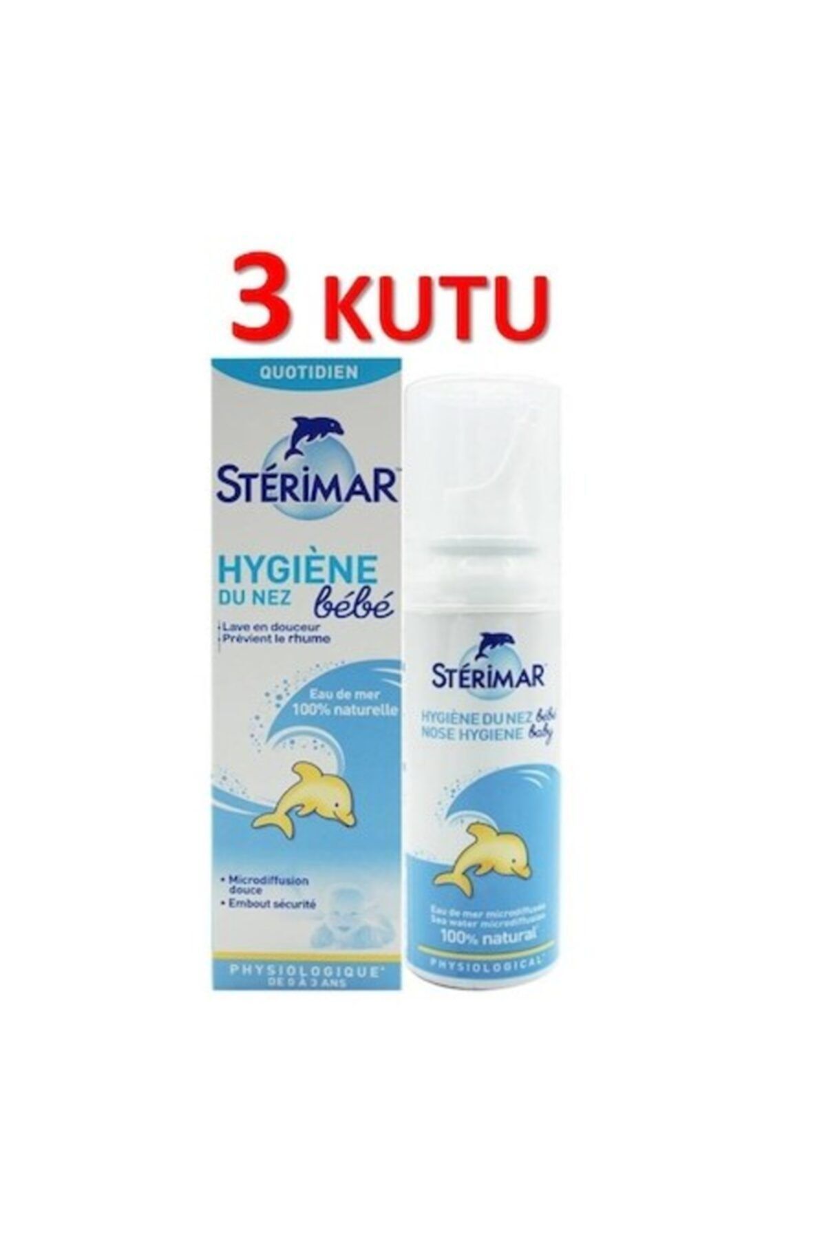 Sterimar Baby Deniz Suyu Burun Spreyi 100ml X 3 Adet-skt:01/2022