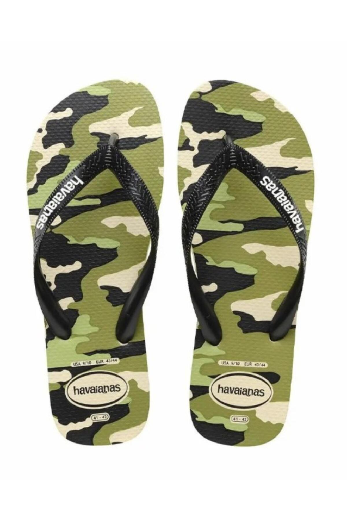 Havaianas Erkek Yeşil Kamuflaj Terlik