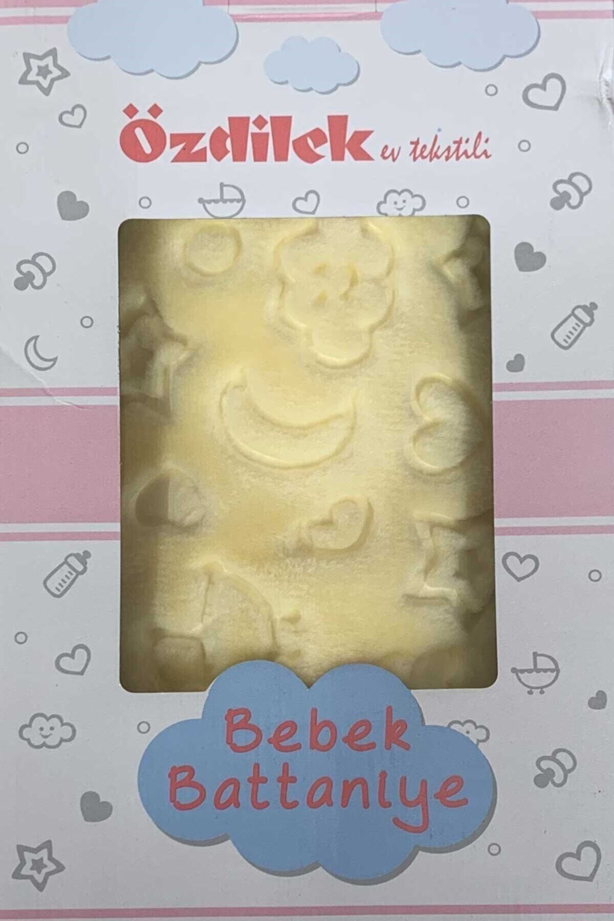 Özdilek Embos Peluş Bebe Battaniye(sarı)