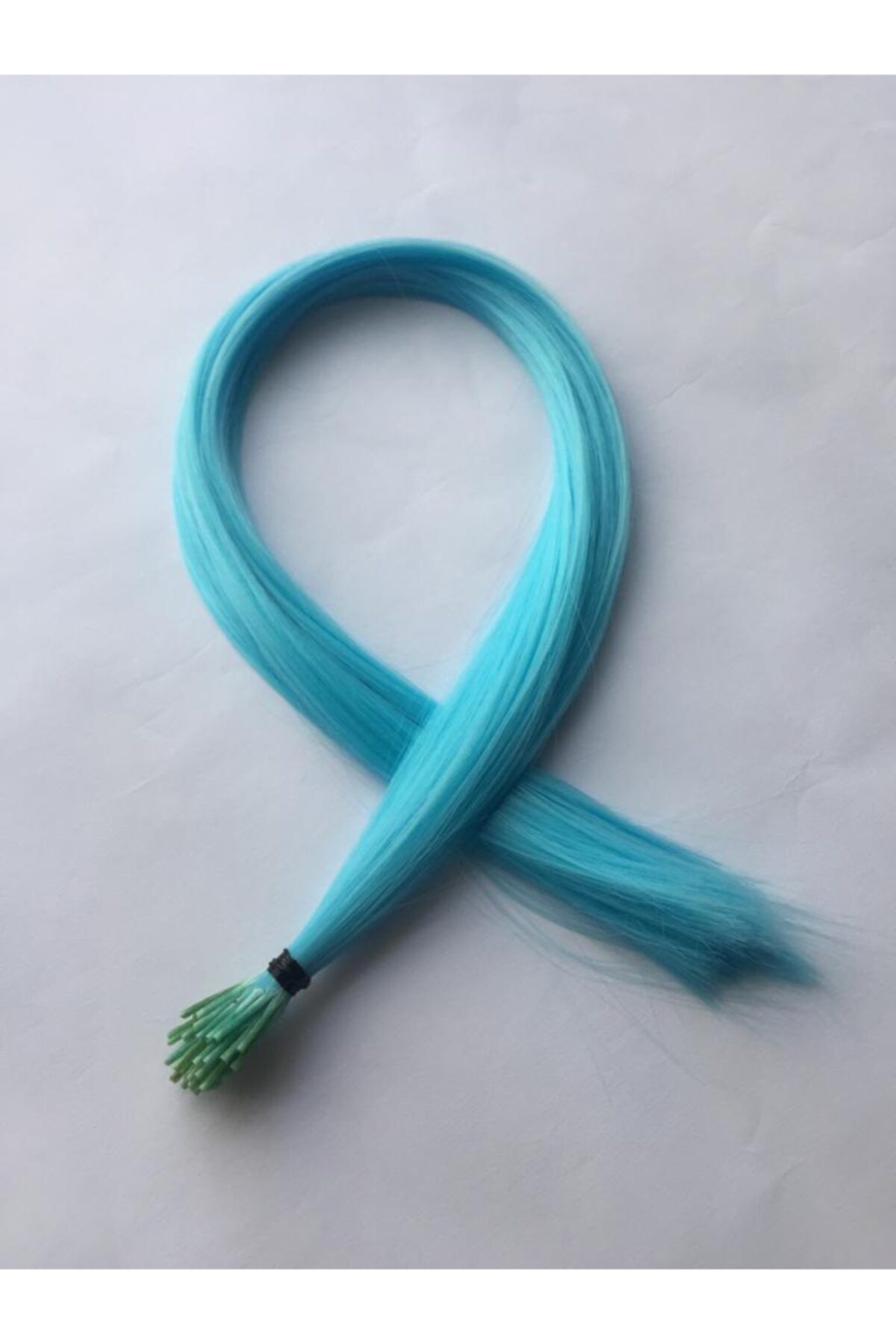 rüyam satış Renkli Sentetik Boncuk Kaynaklık Saç Takım Aparatı - Petrol Mavi- 10 Adet