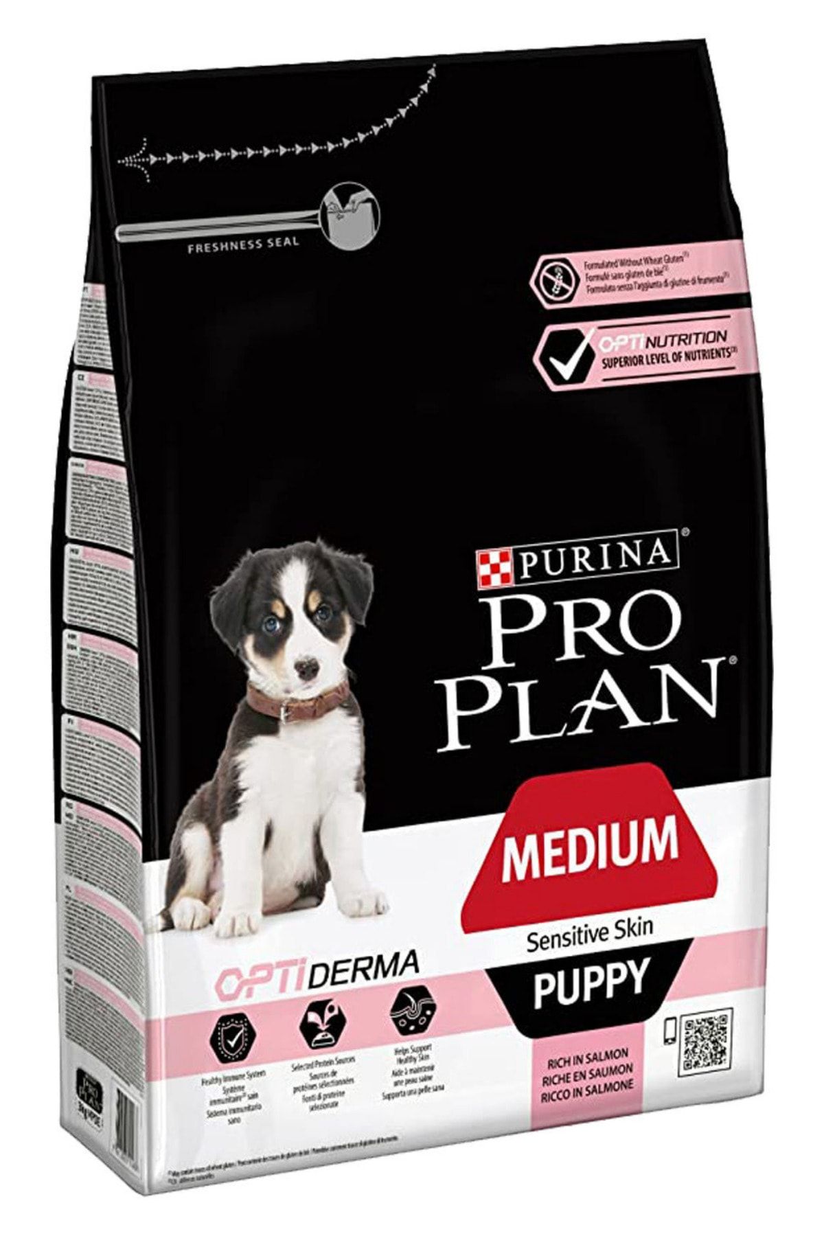 Pro Plan Medium Puppy Sensitive Skin Somonlu Yavru Köpek Maması 12 Kg