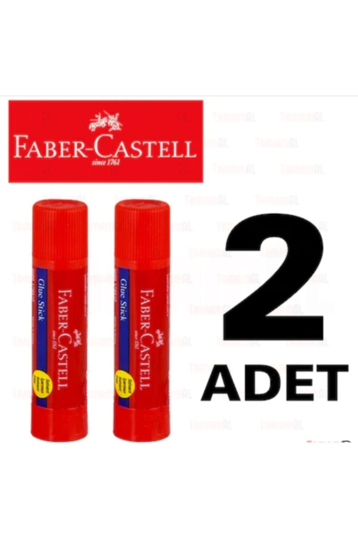 Faber Castell Kırtasiye ve Oyuncak Dünyası Faber Castell 40 Gram Büyük Boy Stick 2 Adet