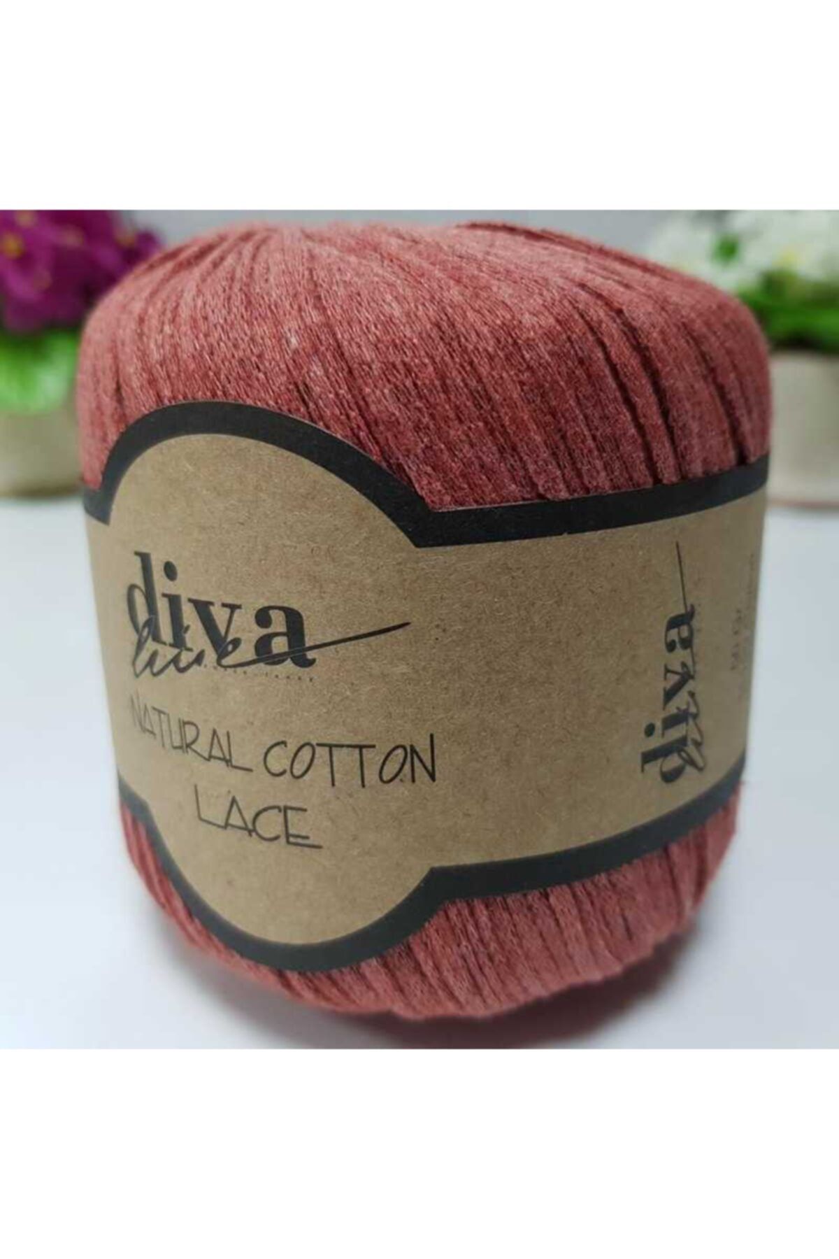 Diva İplik Diva Natural Cotton Lace Lase Ipi 1964 Tarçın