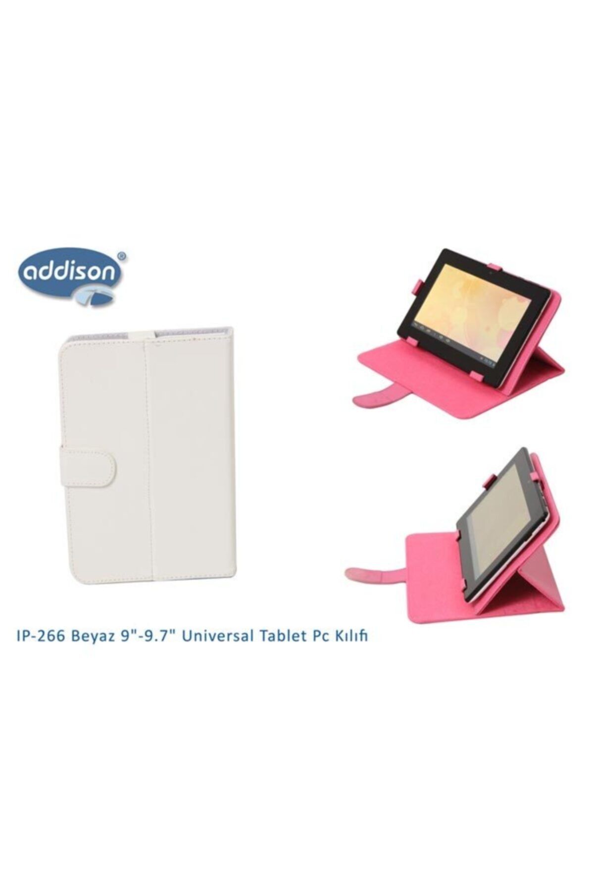 Addison IP-266 Beyaz 9"-9.7"Universal Tablet Kılıf