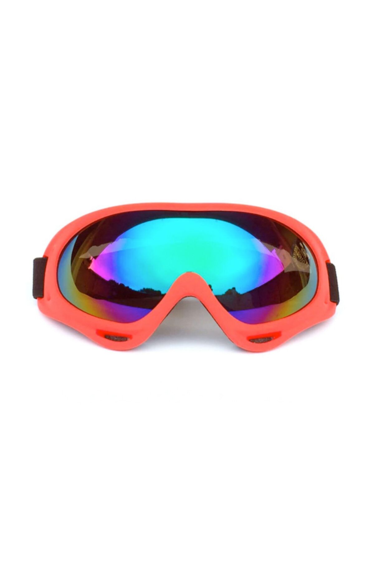 Genel Markalar Kayak Gözlüğü Motorsiklet Windproof Korumalı - Kiremit Rengi