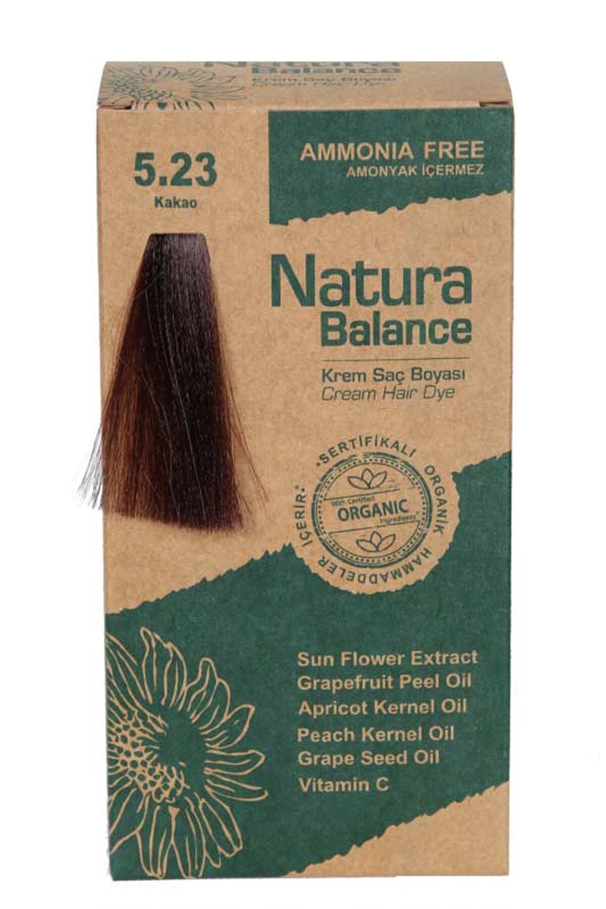 NATURABALANCE Natura Balance Saç Boyası - Organik Sertifikalı Kakao 5.23 8699367128094