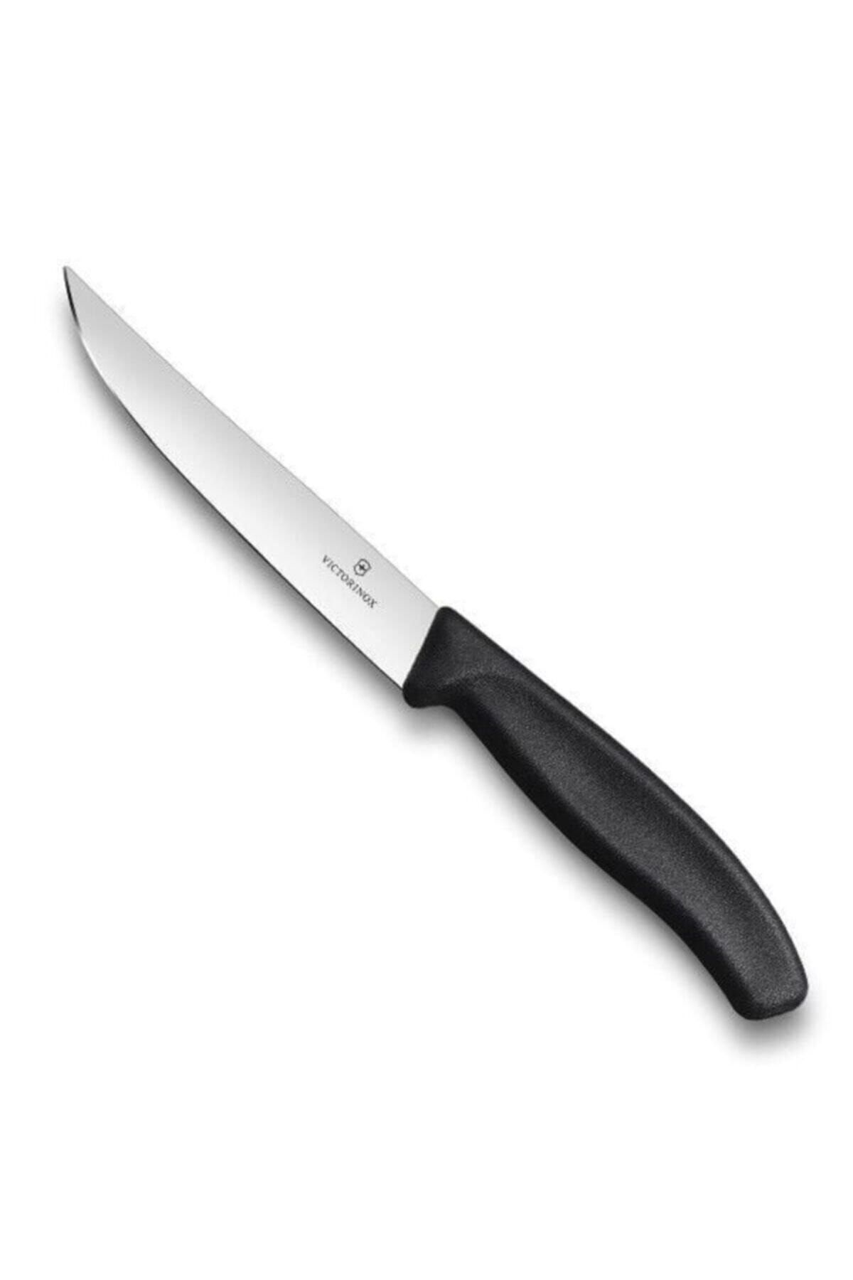VICTORINOX Vıctorınox Biftek Bıçağı 12cm Düz Siyah