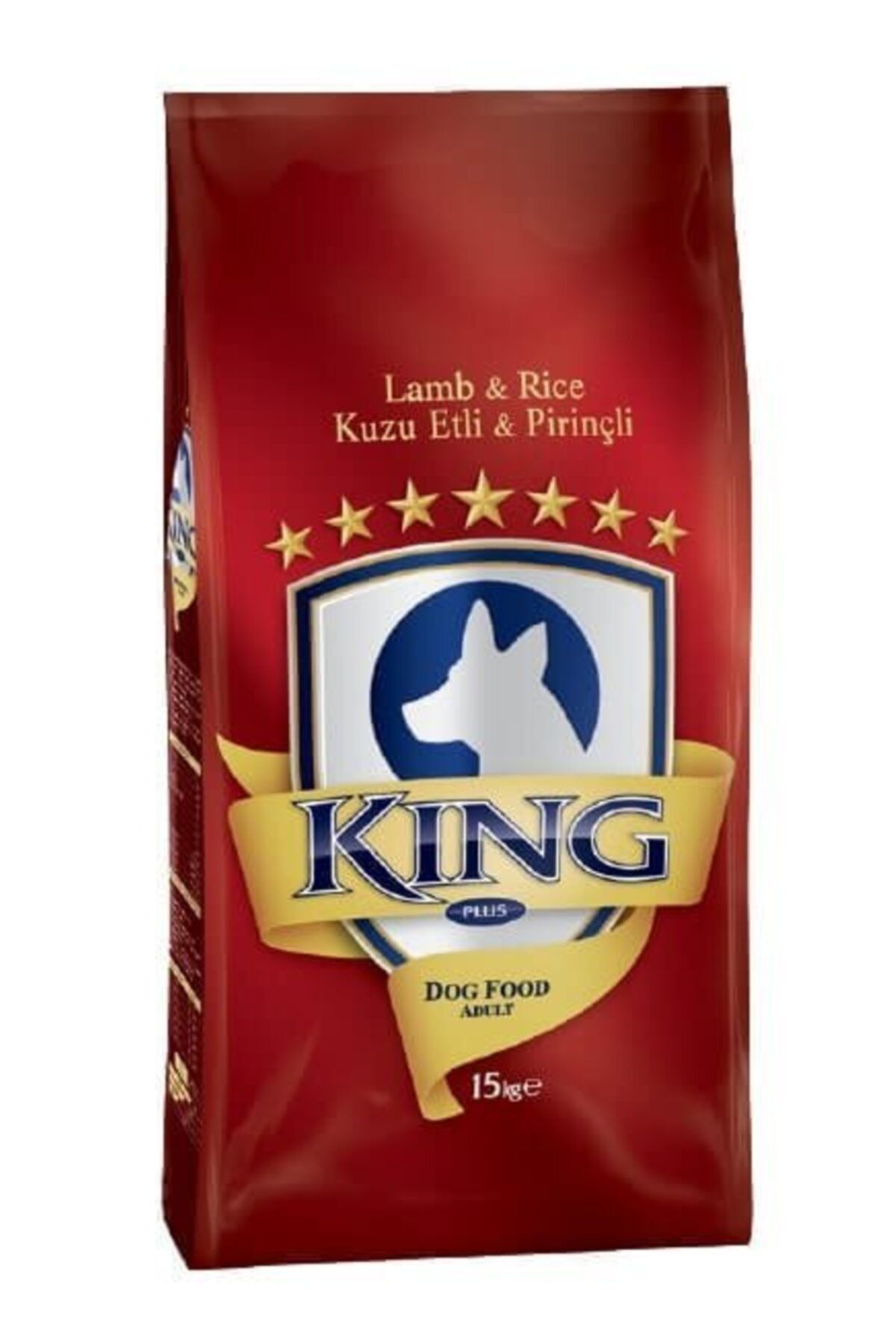 King Plus Kuzu Etli Pirinçli Yetişkin Köpek Maması 15 Kg