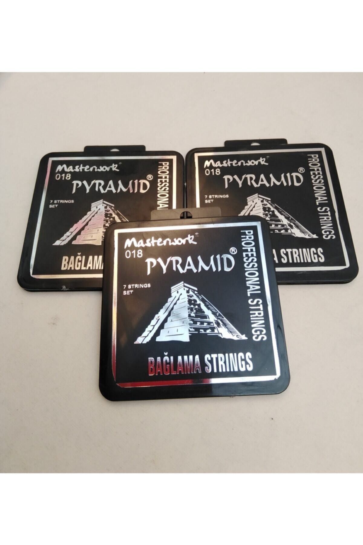 Pyramid 0.18 Kısa Sap Bağlama Teli 3 Paket