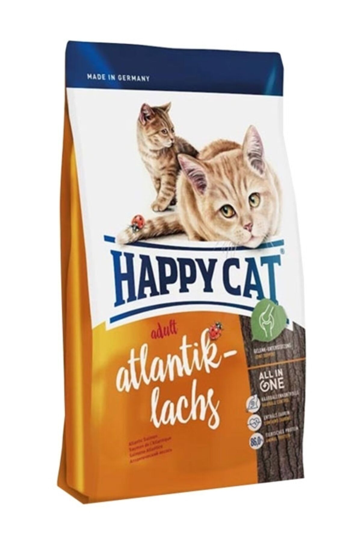 Happy Cat Atlantic Lachs Somonlu Yetişkin Kedi Maması 10 Kg
