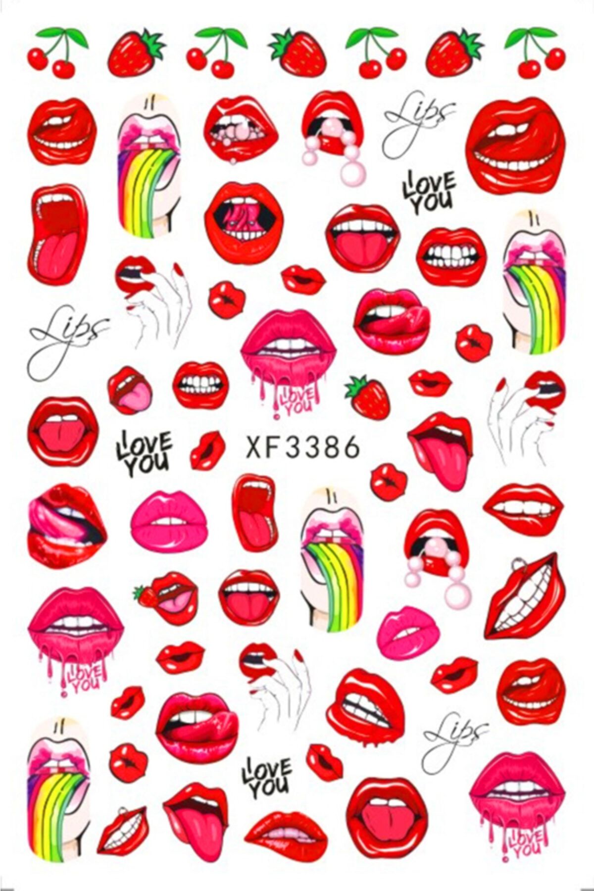 POP Beauty Nail Art Tırnak Süsleme Sticker, Tırnak Dövmesi, Tırnak Tattoo