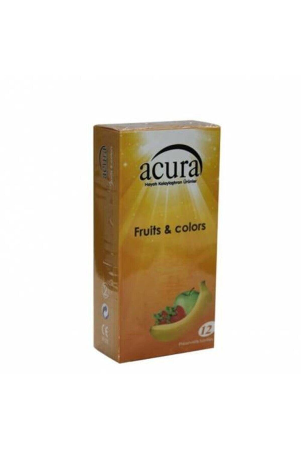 Acura Ac-9003 Fruits And Colors Condoms 12 Adet Meyva Aromalı Prezervatif