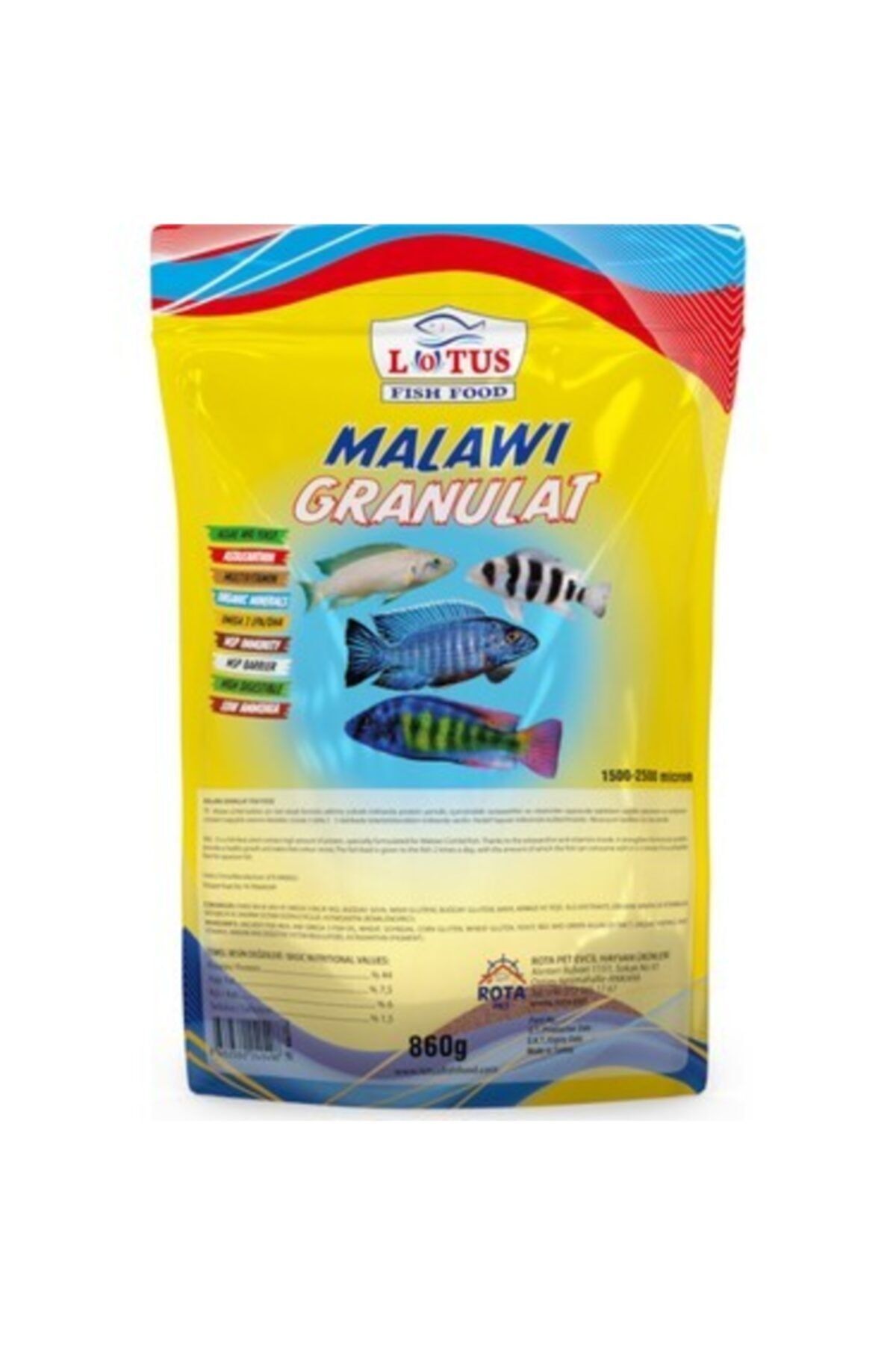 Lotus Malawi Granulat 1 Kg Balık Yemi